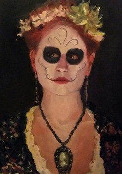 Day of the Dead Remembrance - oil SOLD