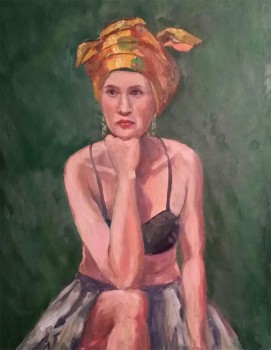 Gold Turban - oil SOLD