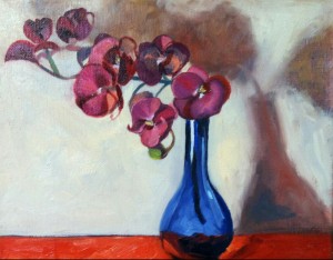 Magenta Orchid - oil Sold 