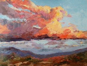 Magnificent Sunset - oil  SOLD