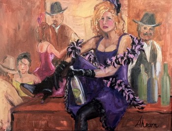 Saloon Days - oil SOLD