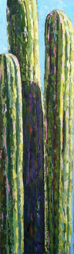 Towering Saguaros 1 - oil SOLD 